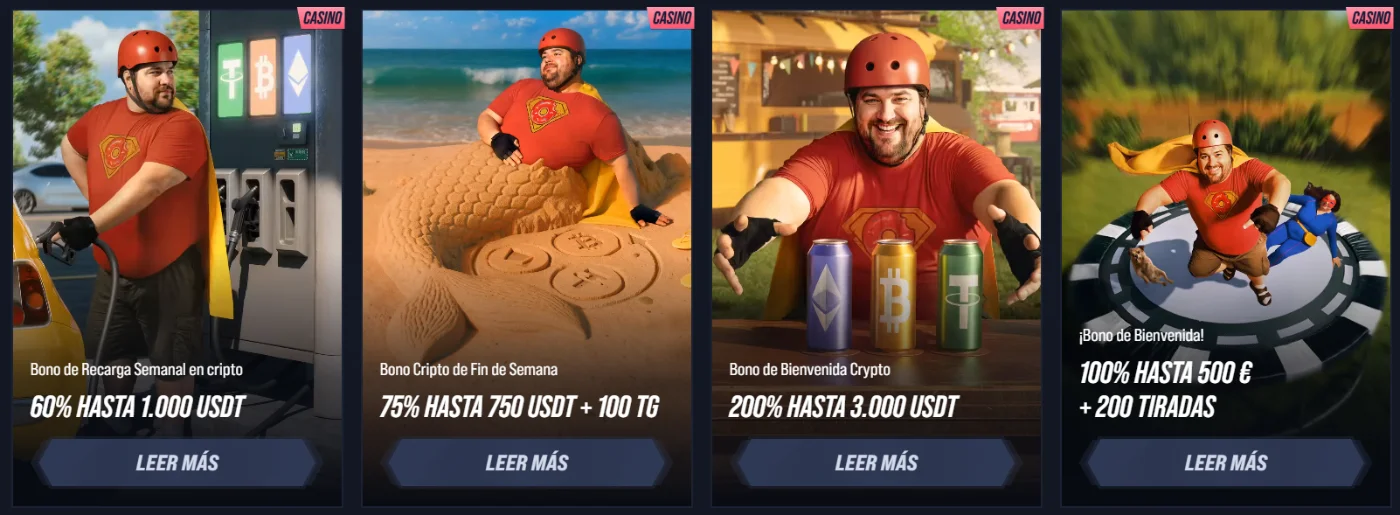 VegasHero Casino Bonos Crypto VegasHero Casino bonos crypto en USDT, recarga semanal y bono de bienvenida del 100%