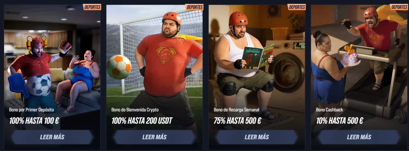 VegasHero Deportes Promociones VegasHero Deportes bonos de primer depósito, bienvenida crypto, recarga y cashback
